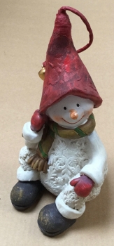 Schneemann mit Glockenmütze